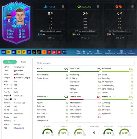 Chelsea forward timo werner doesn't fancy playing himself in fifa 21 ultimate team. FIFA 20: Obiettivi Timo Werner - Pre Season ...