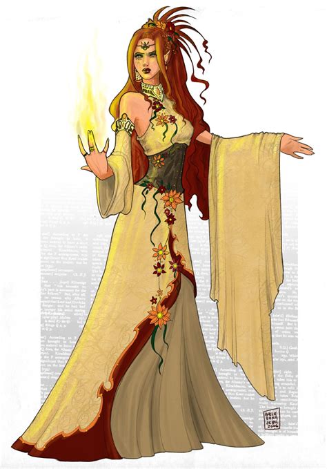 Druid Elf By Whiteelzora On Deviantart Female Character Design Druid
