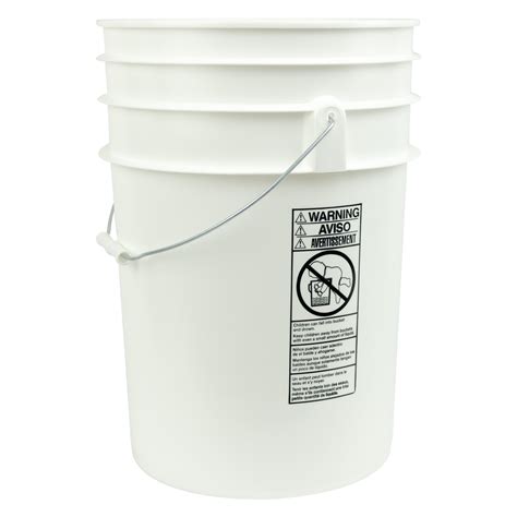 7 Gallon Round Buckets And Lids Us Plastic Corp