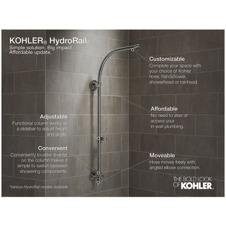 Kohler K Bz Oil Rubbed Bronze Bz Hydrorail Retrofit Shower