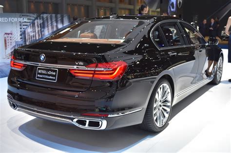 Bmw 7 Series M760li Xdrive V12 Excellence Rear Three Quarters At Bims 2017