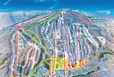 Mount Snow Vt Trail Mapwebcams