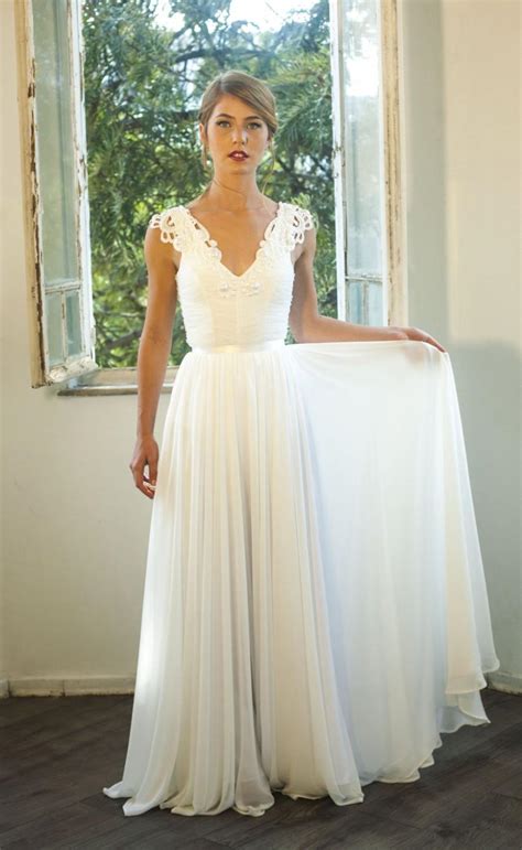 Romantic Vintage Inspired Lace Wedding Dress Custom Made