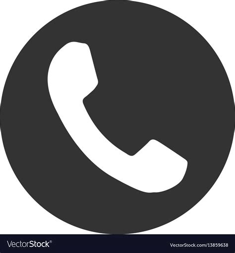 Phone Number Flat Icon Royalty Free Vector Image