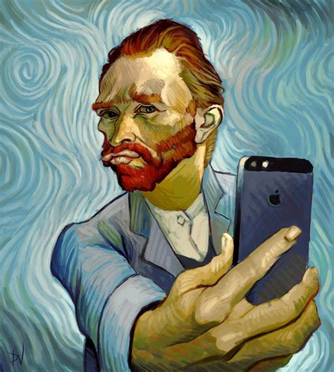 Van Gogh Selfie Pop Ler K Lt R Kanvas Tablo Arttablo Art Parody