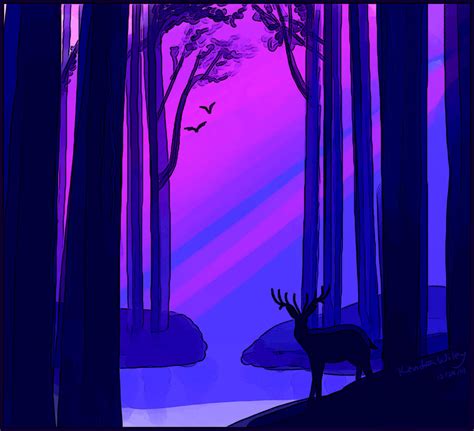 Purple Forest By Biargo On Deviantart