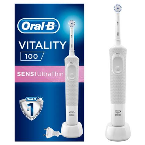 Oral B Rechargeable Electric Toothbrush D100 Adult Sensi Ultrathin