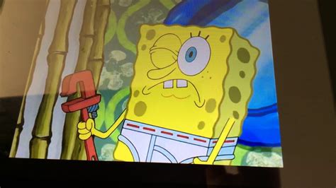 (spongebob is riding on his horse, and muscular, and is saving a woman tied on the railroad tracks screaming). Spongebob gets a black EYE 🤕 - YouTube