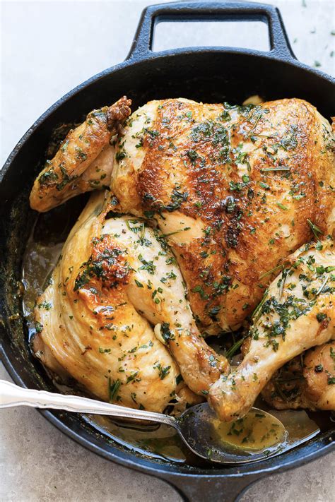 And the secret ingredient, butter? Roasted Lemon Garlic Butter SpatchCock Chicken | Recipe in ...