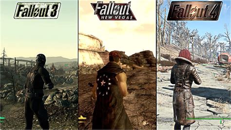 Fallout 3 Vs Fallout New Vegas Vs Fallout 4 Comparison Youtube