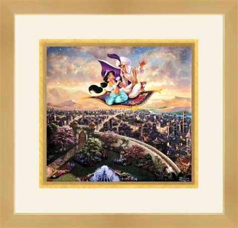 Thomas Kinkade Disney Aladdin Custom Gallery Framed Print 6500 Picclick