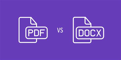 The Difference Between Pdf And Docx Files