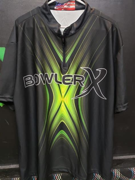 Bowlerx Black X Bowling Jersey