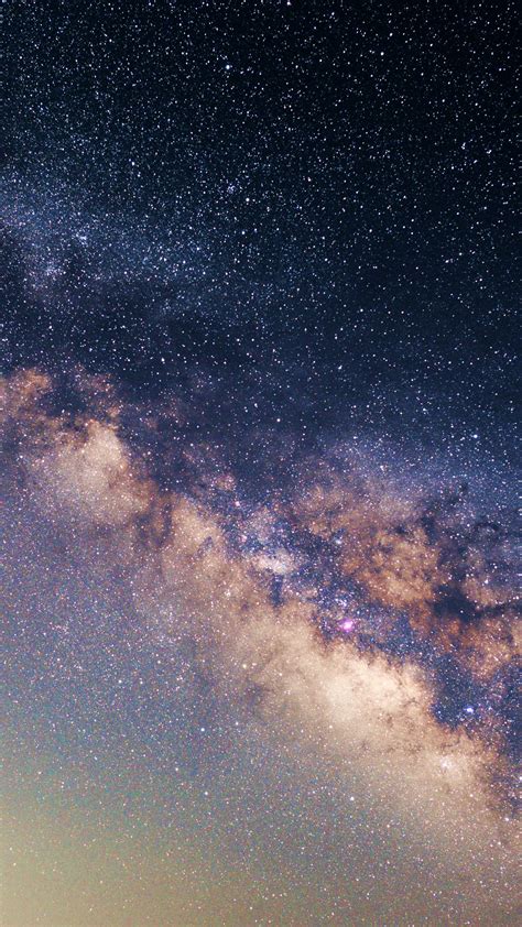 Download Wallpaper 1080x1920 Milky Way Starry Sky Stars Space