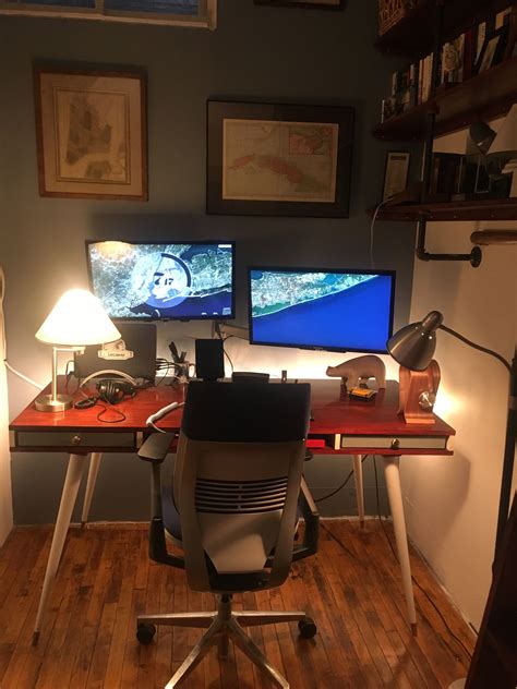 Now, this is actually the initial photograph Turned a very small bedroom into a home office with custom ...