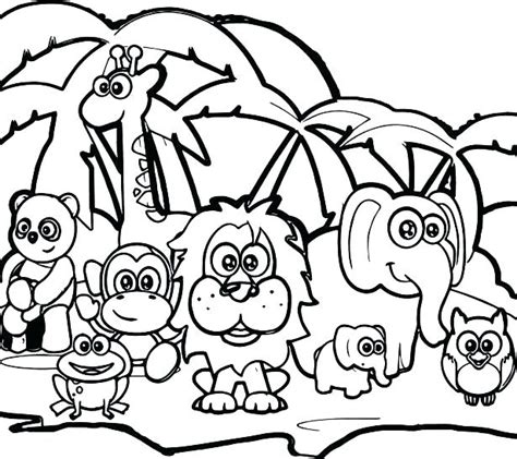 Forest Animal Coloring Pages For Kids At Free