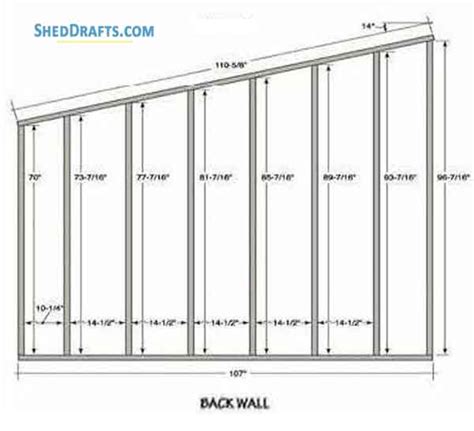 9×10 Slant Roof Storage Shed Plans