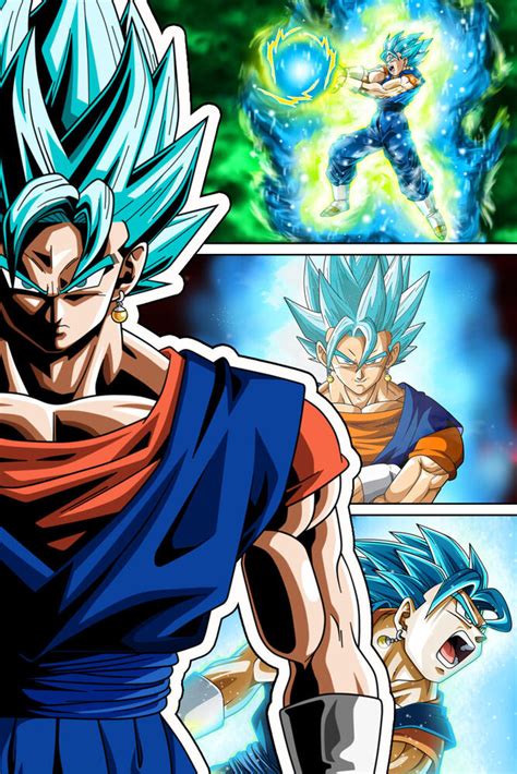 Videos reviews comments more info. Dragon Ball Super/Z Vegito Super Saiyan Blue 12in x 18in Poster Free Shipping | eBay