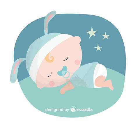 Baby Sleeping Vector Free Download Creazilla