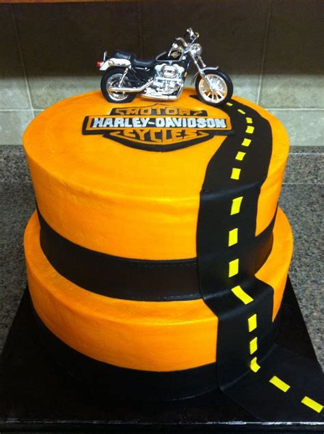 Top 20 easy birthday cake decorating ideas oddly satisfying cake. Harley Davidson cake | Adult birthday cakes
