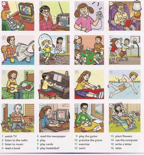 Leisure Activities English Vocabulary Pdf Vocabulario En Ingles