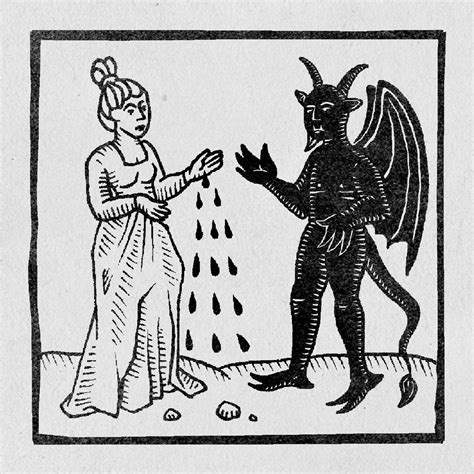 Witches Sabbath — Jack Wilson Illustration Woodcut Art Medieval