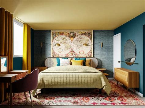 Before And After Colorful Eclectic Living Room And Bedroom Decorilla
