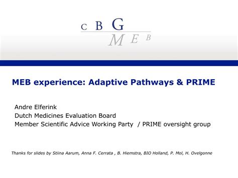 Ppt Meb Experience Adaptive Pathways And Prime Powerpoint Presentation