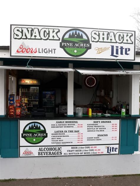 Snack Shack Pine Acres Golf And Rv Resort