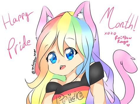 Practice just half an hour every day and you will have 900 drawings in just one month. Happy Pride Month!~ by TheRainbowRouge on DeviantArt