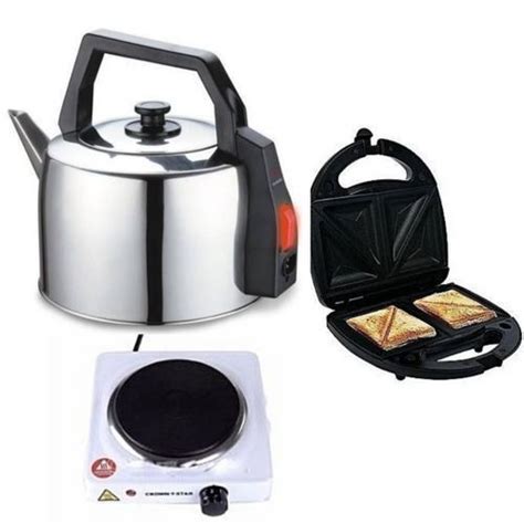 Jumia Bundles Economy Bundle Electric Kettle Toaster Hotplate