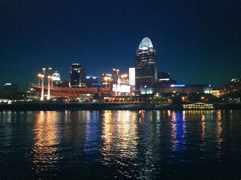 Beautiful Cincinnati Skyline From The River Cincinnati Skyline