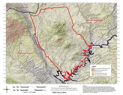 Utah Dwr Henry Mountains Hunt Utah Map By Map The Xperience Avenza Maps