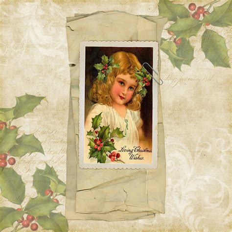 Christmas Vintage Girl Free Stock Photo Public Domain Pictures