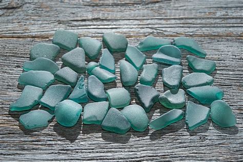 Teal Sea Glass Bulk 35pcs Turquoise Beach Glass Beach House Etsy