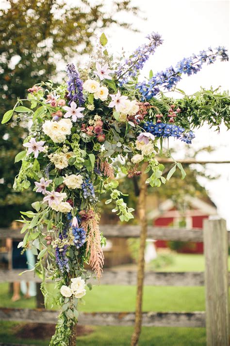 Natural Wedding Arch Flowers