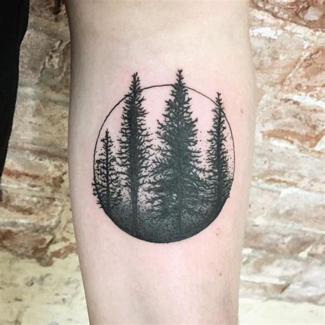75 Simple And Easy Pine Tree Tattoo Designs For Natural Living Check