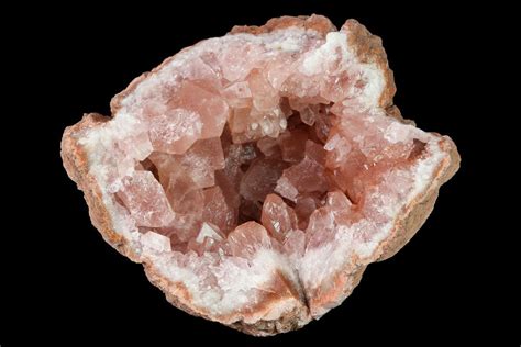 175 Sparkly Pink Amethyst Geode Section Argentina For Sale