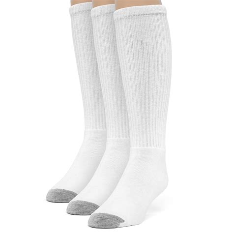 Men S Cotton Comfort Over The Calf Cushion Socks Pairs Walmart Com