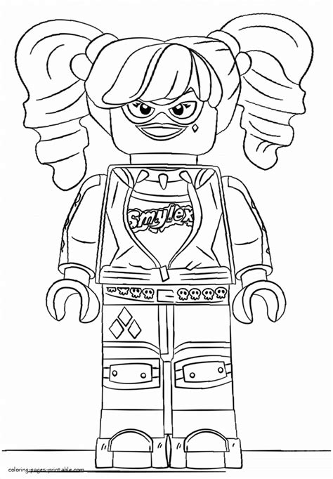 I loved playing with lego's when i was little! Coloring pages Lego Batman. Harley Quinn || COLORING-PAGES ...