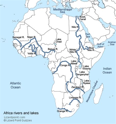 Eastside Geography Africa Water Bodies