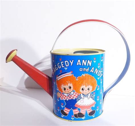 raggedy ann and andy metal watering can chein playthings 1973 cheinplaythings raggedy ann and