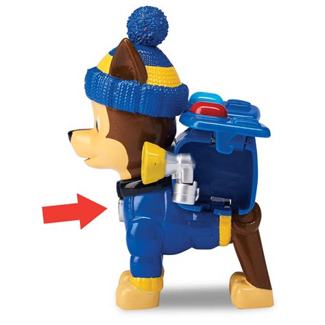 Paw Patrol Snow Rescue Chase With Transforming Pup Pack And Badge