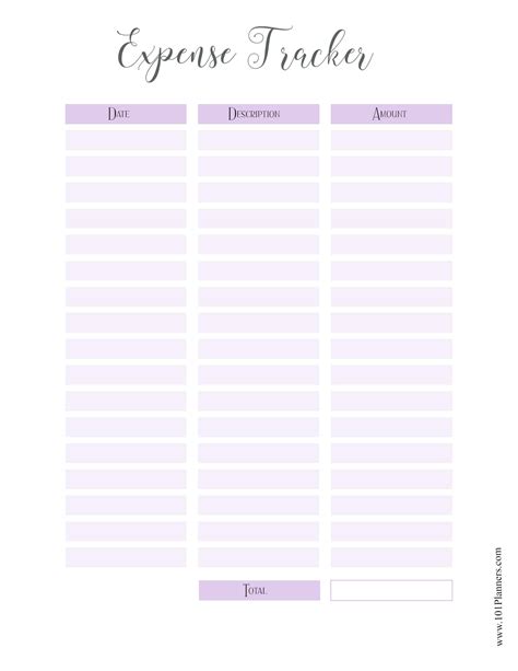 Printable Expense Tracker Page 16 Expense Tracker Spe