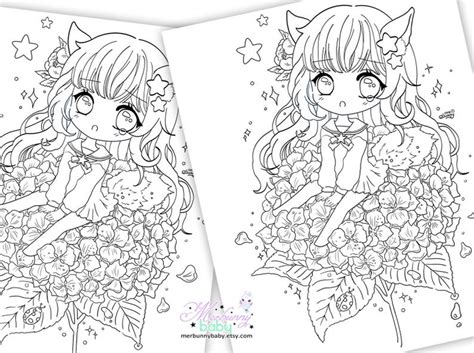 Fox Chibi Girl Coloring Pages Coloring Pages