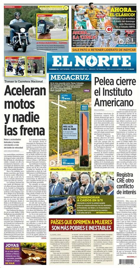 Periódico El Norte México Periódicos De México Toda La Prensa De