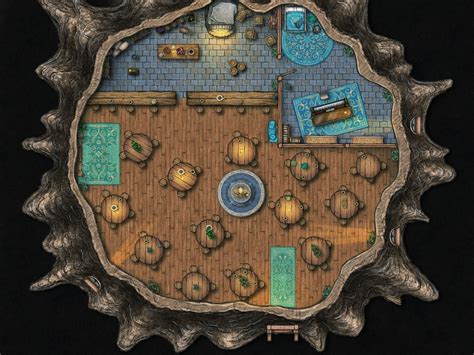Elven Tavern Within A Giant Tree Inkarnate