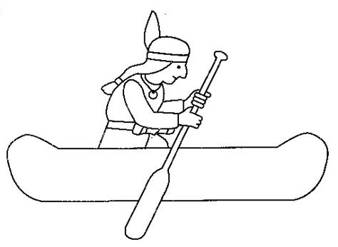 Canoe Coloring Page At Free Printable Colorings