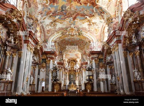 Rococo Church Collegiate Church Wilhering In Linz Upper Austria