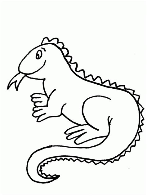 Free Printable Iguana Coloring Pages For Kids